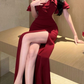 Sexy Bodycon Long Dresses for Women Ruffles Prom Dress Party Dress C1920