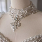 Robe de bal princesse manches longues robes de mariée en satin C203