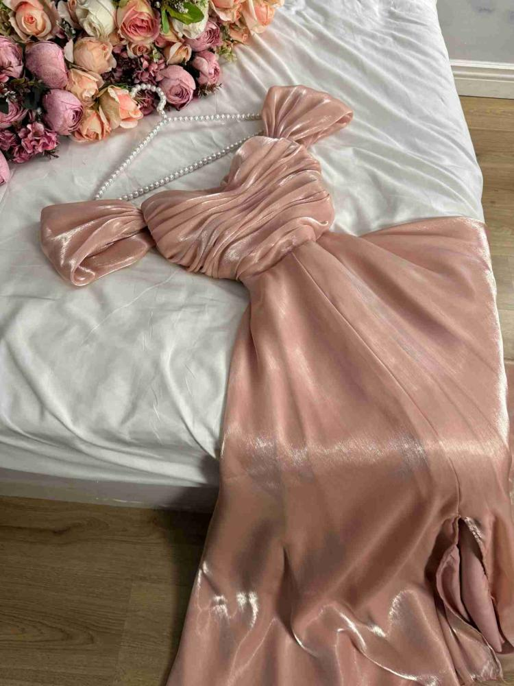 pink prom dress modest 22-721M Modest Prom Dress Mauve size 18