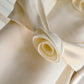 Modest A line Spaghetti Straps White Satin Ankle Length Prom Dress Formal Dresses C2224