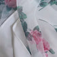 Modest A line Straps Floral Chiffon Long Length Prom Dress Formal Dresses C2243