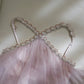 Modest Ball Gown Halter Ruffles Pink Long Length Prom Dress Formal Dresses C2250