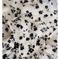 Modest A line Spaghetti Straps Black Floral Prom Dress Formal Dresses C2253