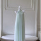 Modest A line Halter Tulle Mint Green Prom Dress Formal Dresses C2263