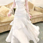 Pretty Sheath Spaghetti Straps Ivory Long Prom Dresses C2363