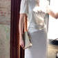 Pretty Sheath High Neckline Lace Prom Dresses C2376