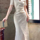 Pretty Sheath High Neckline Lace Prom Dresses C2376