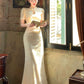 Pretty Sheath High Neckline Lace Prom Dresses C2376