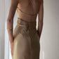 Pretty Mermaid Spaghetti Straps Champagne Long Prom Dresses Sexy Evening Dress C2394