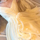 Classy A Line Spaghetti Straps Ivory Chiffon Long Prom Dresses Evening Dress With Layers C2417