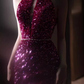 Sexy Mermaid Scoop Neckline Sequin Prom Dresses Long Birthday Outfits C253