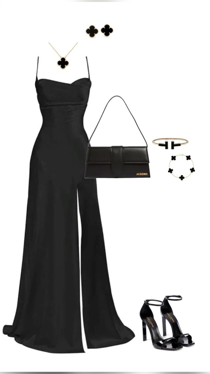 Elegant Sheath Spaghetti Straps Black Slit Long Prom Dresses Formal Dress C2752