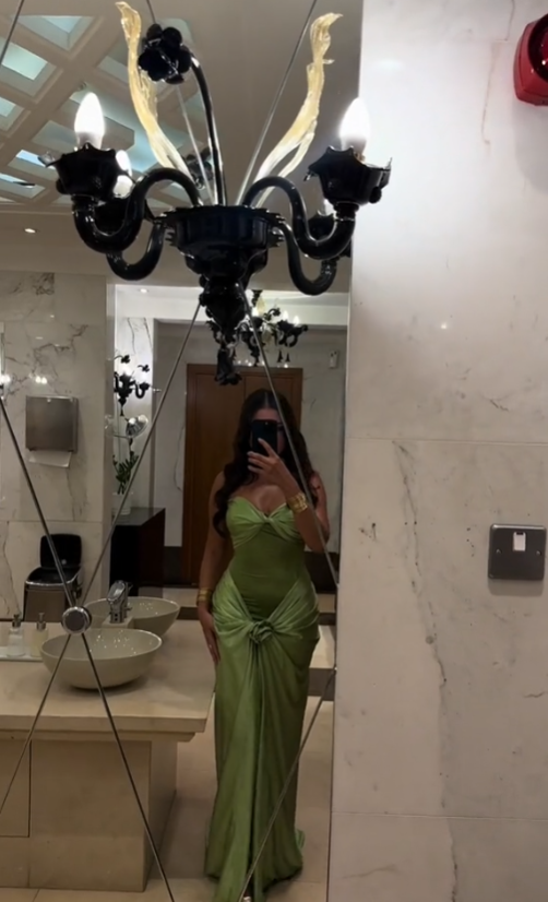 Modest Mermaid Sweetheart Sage Green Long Satin Prom Dresses Evening Dress C2843