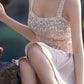 20th Birthday A line Straps Satin Pink Homecoming Dresses Short Party Dress C2915
