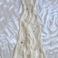 Pretty Sheath Halter Sleeveless Ivory Chiffon Prom Dresses Long Evening Dress C2929
