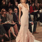 Pretty Mermaid V neckline Long Chiffon Prom Dresses Evening Dress C2939
