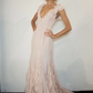 Pretty Mermaid V neckline Long Chiffon Prom Dresses Evening Dress C2939