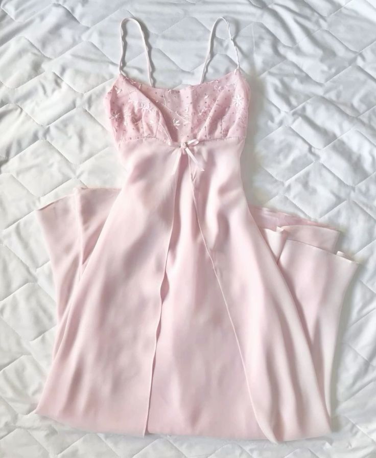 Vintage A Line Spaghetti Straps 90s Pink Prom Dresses Evening Gowns With Lace C3033