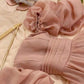 Modest A Line Off The Shoulder Pink Organza Long Prom Dresses Evening Dress C3060