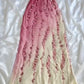 Vintage Sheath One Shoulder Chiffon Ombre Pink Floor Length Prom Dresses Evening Dress C3095