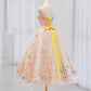 Cute Ball Gown Strapless Flowers Pink Evening Dress Prom Dress C3223