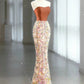 Sexy Mermaid Sweetheart Satin Evening Dress Long Prom Dresses Party Dress With Bow C3229