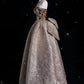 Pretty Ball Gown Strapless Floral Satin Long Prom Dress Evening Dresses With Bowknot CC3253
