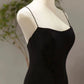 Sexy Mermaid Spaghetti Straps Black Long Prom Dresses Evening Dress C3265