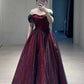 Sexy Ball Gown Off The Shoulder Red Tulle Long Prom Dresses Evening Dress C3267