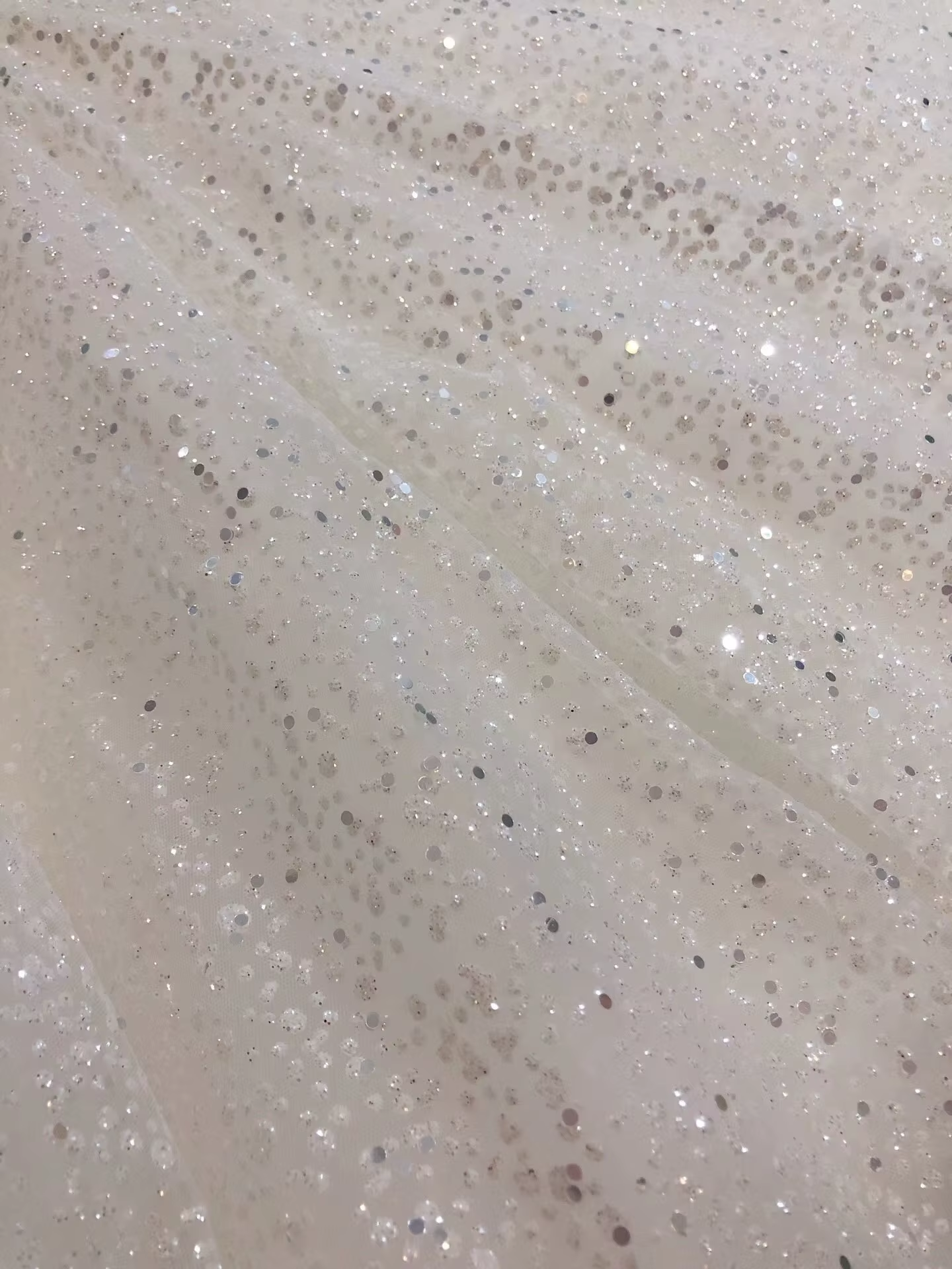 Pretty A Line Spaghetti Straps Silver Sequin Long Prom Dress Evening Dresses C3389