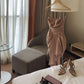 New Sheath Strapless Chiffon Sleeveless Pink Evening Dress Prom Dresses C3405