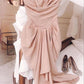 New Sheath Strapless Chiffon Sleeveless Pink Evening Dress Prom Dresses C3405