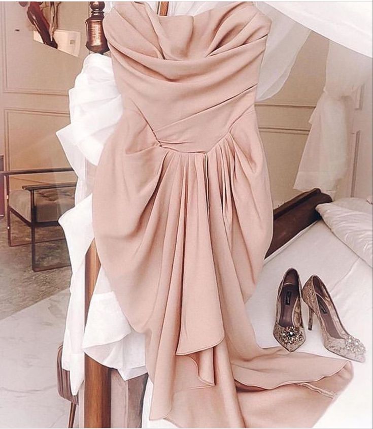 New Sheath Strapless Chiffon Sleeveless Pink Evening Dress Prom Dresses C3405