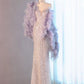 Elegant Mermaid Sweetheart Sequin Pink Sleeveless Long Prom Dresses C3497