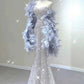 Elegant Mermaid Sweetheart Neckline Silver Sequin Evening Dress Long Prom Dresses C3511