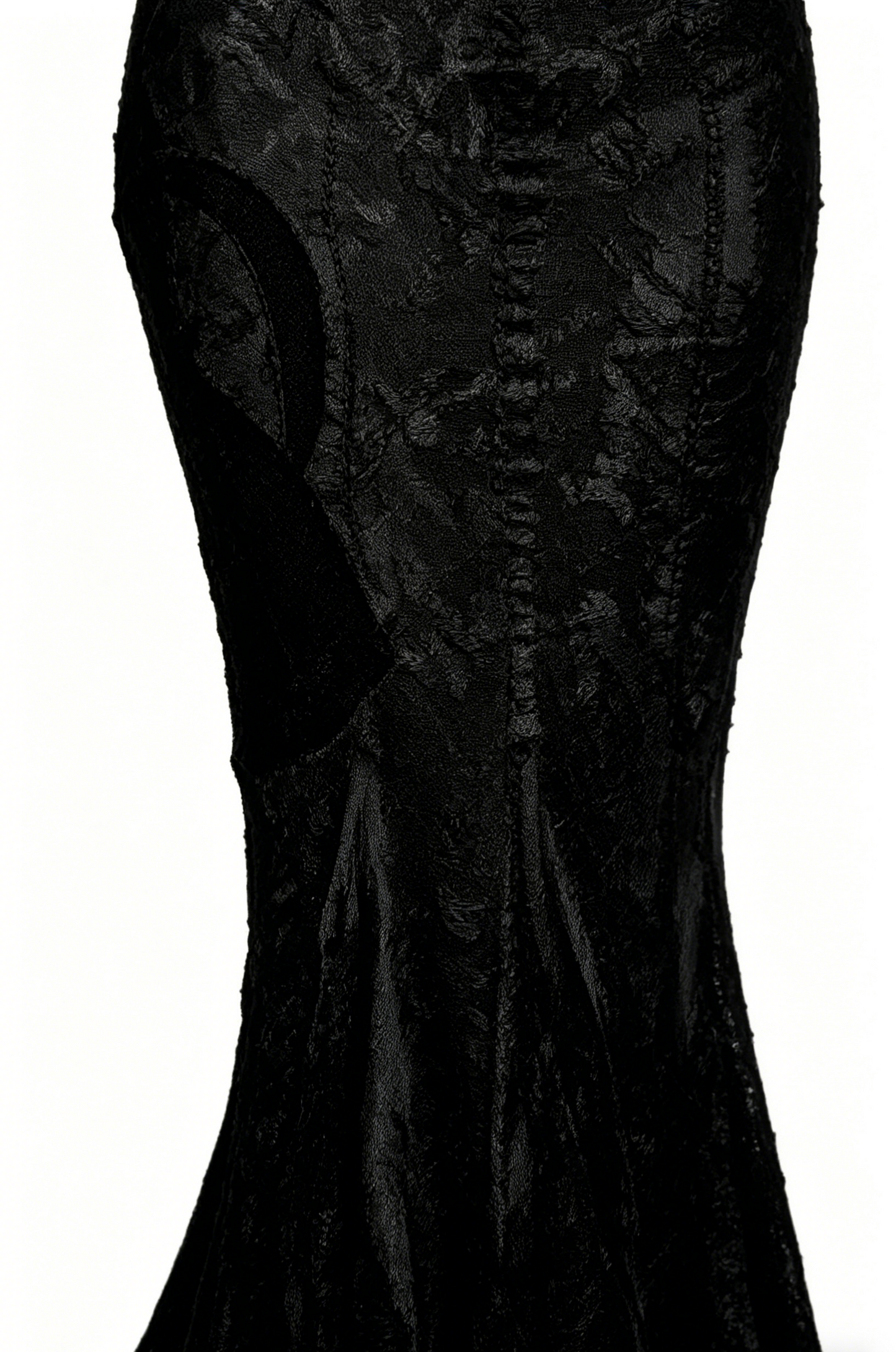 Elegant Mermaid Spaghetti Straps Black Lace Long Prom Dress Birthday Outfits C3536
