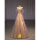 Elegant A line Off The Shoulder Sequin Pink Evening Dress Long Prom Dresses C3578