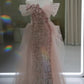 Gorgeous Sheath Off The Shoulder Pink Sequin Long Evening Dress Prom Dresses Birthday Outfits C3594