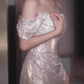 Robe de soirée longue sexy à épaules dénudées et paillettes, tenue de bal, tenue d'anniversaire, C3644