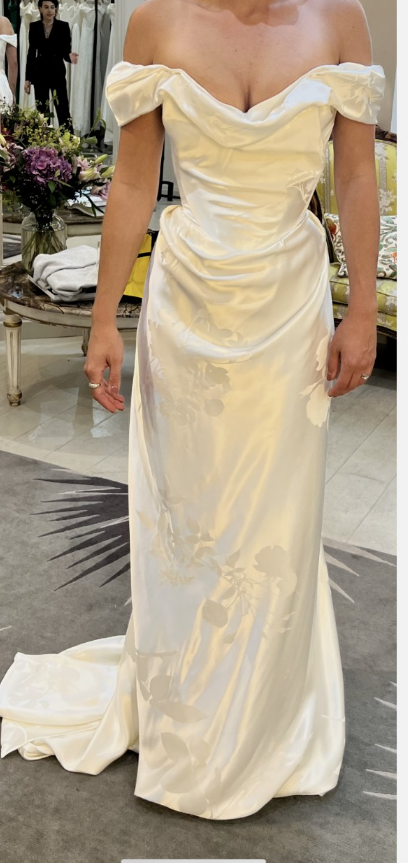 Pretty Sheath Off The Shoulder White Satin Long Prom Dresses Party Evening Dress C3777