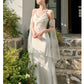 Pretty Mermaid Spaghetti Straps White Long Prom Dresses Party Evening Dress C3784
