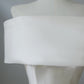 Robe de mariée simple en satin blanc à épaules dénudées et ligne A Robe de mariée à volants C3805