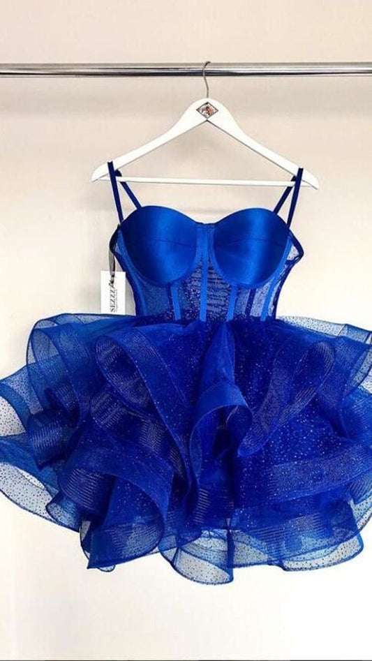 Robe de bal froncée en Tulle, robe de Cocktail, robes de soirée, C382