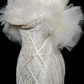 Robe de mariée longue en tulle et dentelle, style sirène, épaules dénudées, unique, C3845