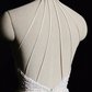 Robe de mariée longue plissée en satin et dentelle, style sirène, vintage, dos nu, C3846