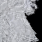 Superbe robe de mariée sirène longue en tulle blanc et dentelle, col en V, C3847