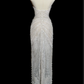 Robe de mariée sirène longue bustier en tulle et perles, effet rêveur, C3848