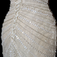 Robe de mariée sirène longue bustier en tulle et perles, effet rêveur, C3848