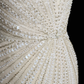 Robe de mariée sirène longue bustier en tulle et perles, effet rêveur, C3848