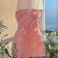 Spaghetti Straps Sleeveless Ruffles Tulle Sheath Mini Homecoming Dress C388